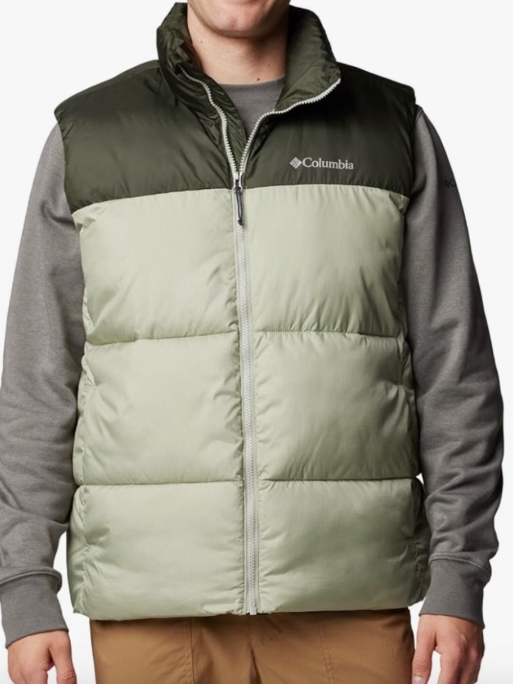 NEw Columbia Men's Puffect III Vest XL Safari green